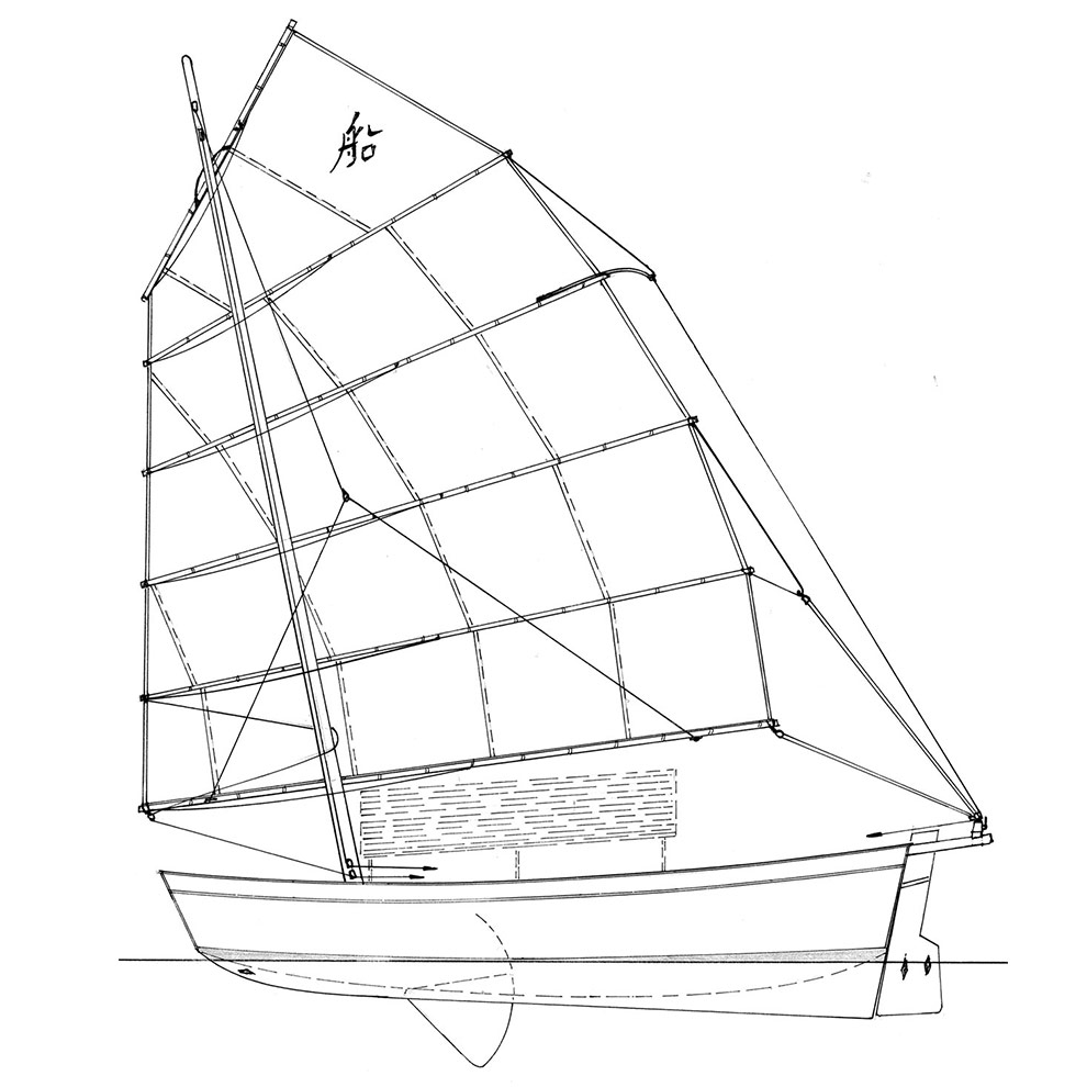 4.72m modern sailing junk